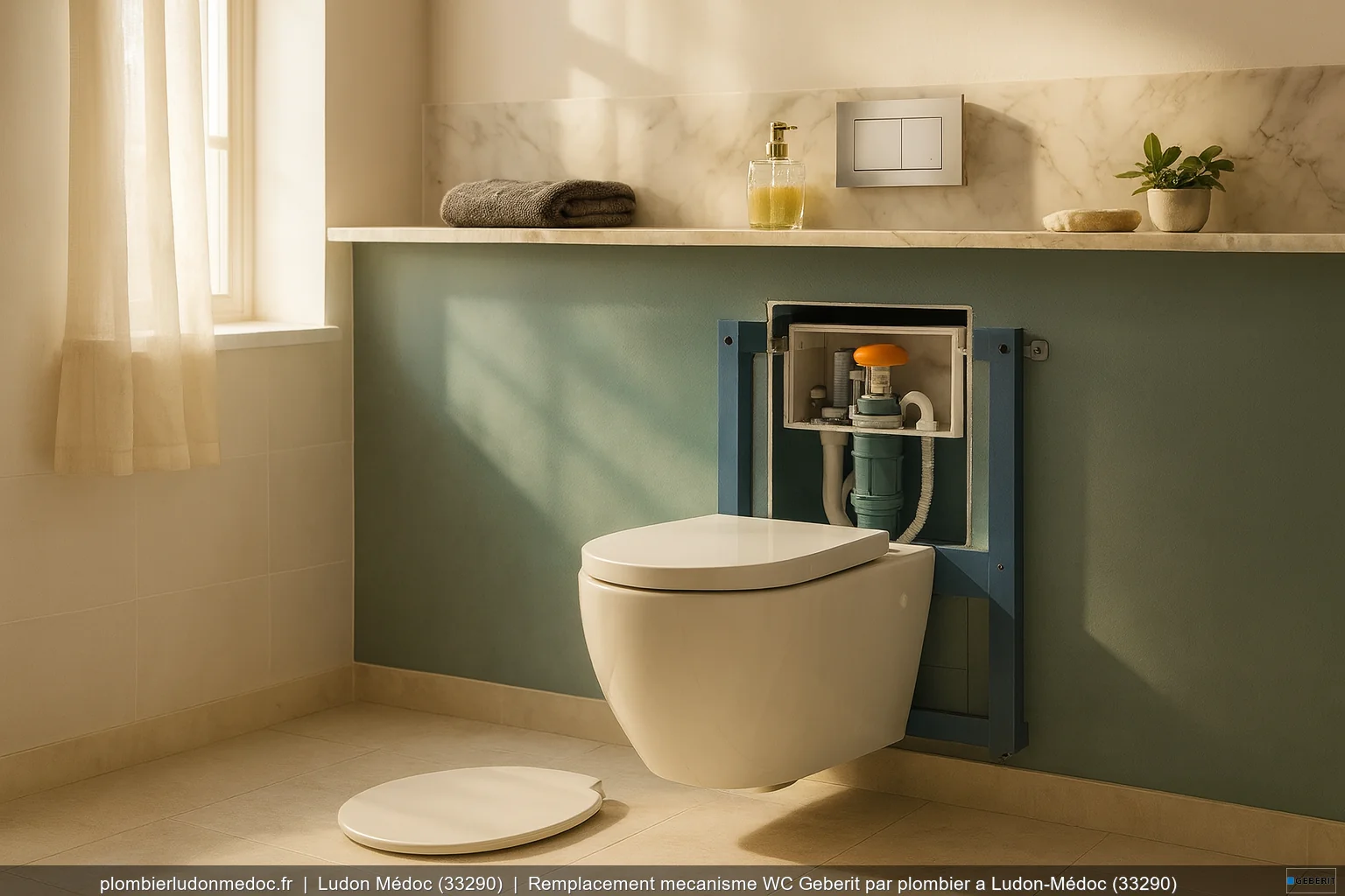 Mecanisme Wc Geberit Ludon Mdoc 33290 - Plombier Ludon-Médoc (33290) | plombierludonmedoc.fr