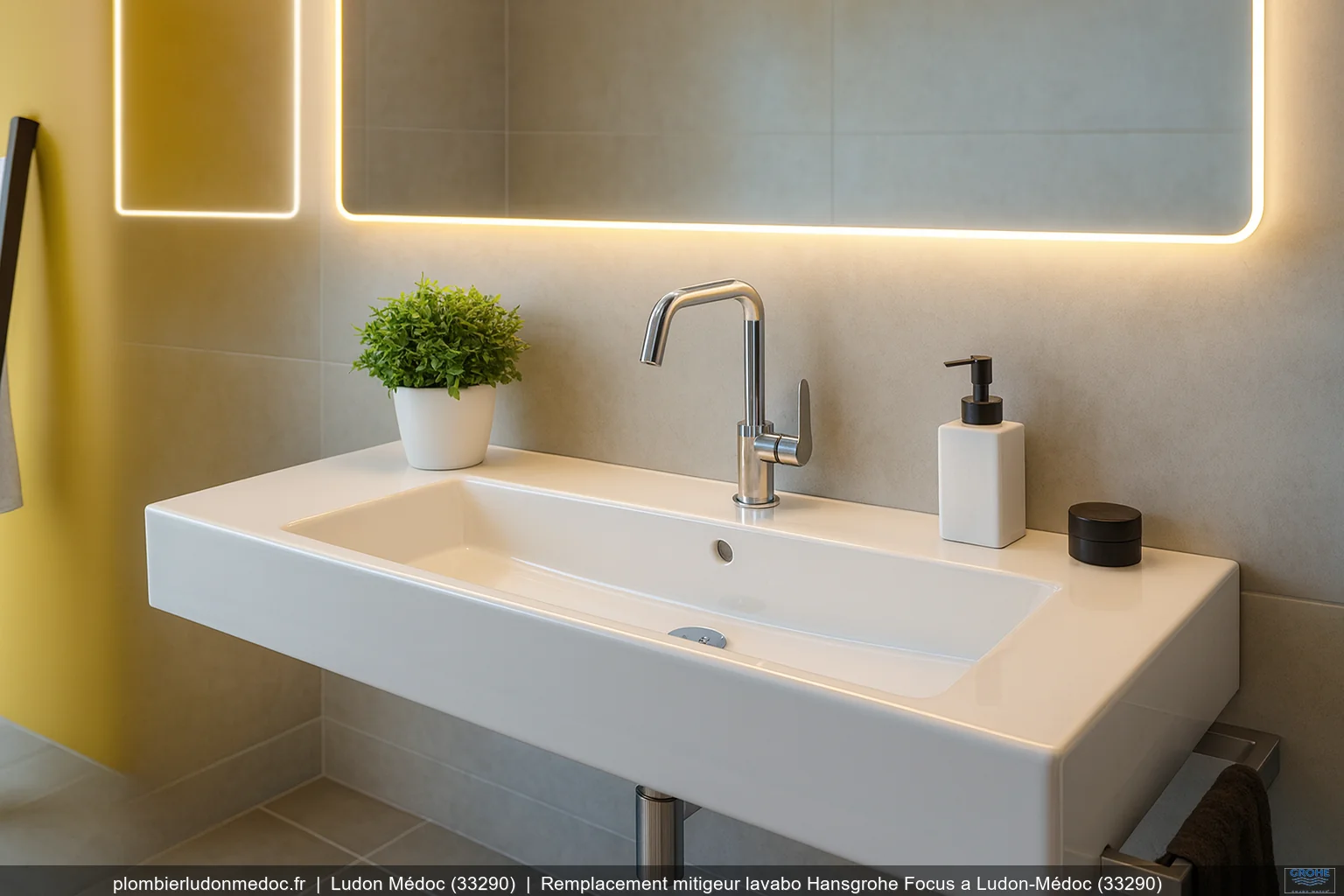 Remplacement mitigeur lavabo Hansgrohe Focus a Ludon-Médoc (33290)